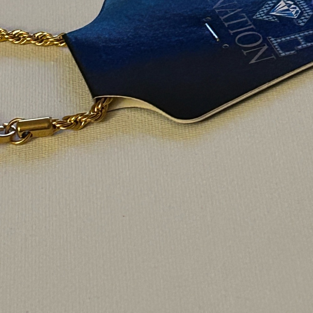 Gold rope chain stainless steel 29” length, width 4 mm - Picture 7 of 7